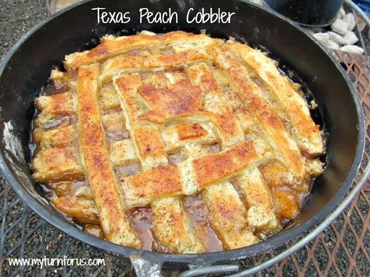Dutch Oven Cobbler Camping
 How to make the best Texas Peach Cobbler My Turn for Us