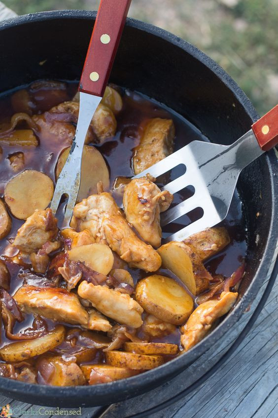 Dutch Oven Dinners Camping
 BBQ Dutch Oven Chicken and Potatoes Recipe