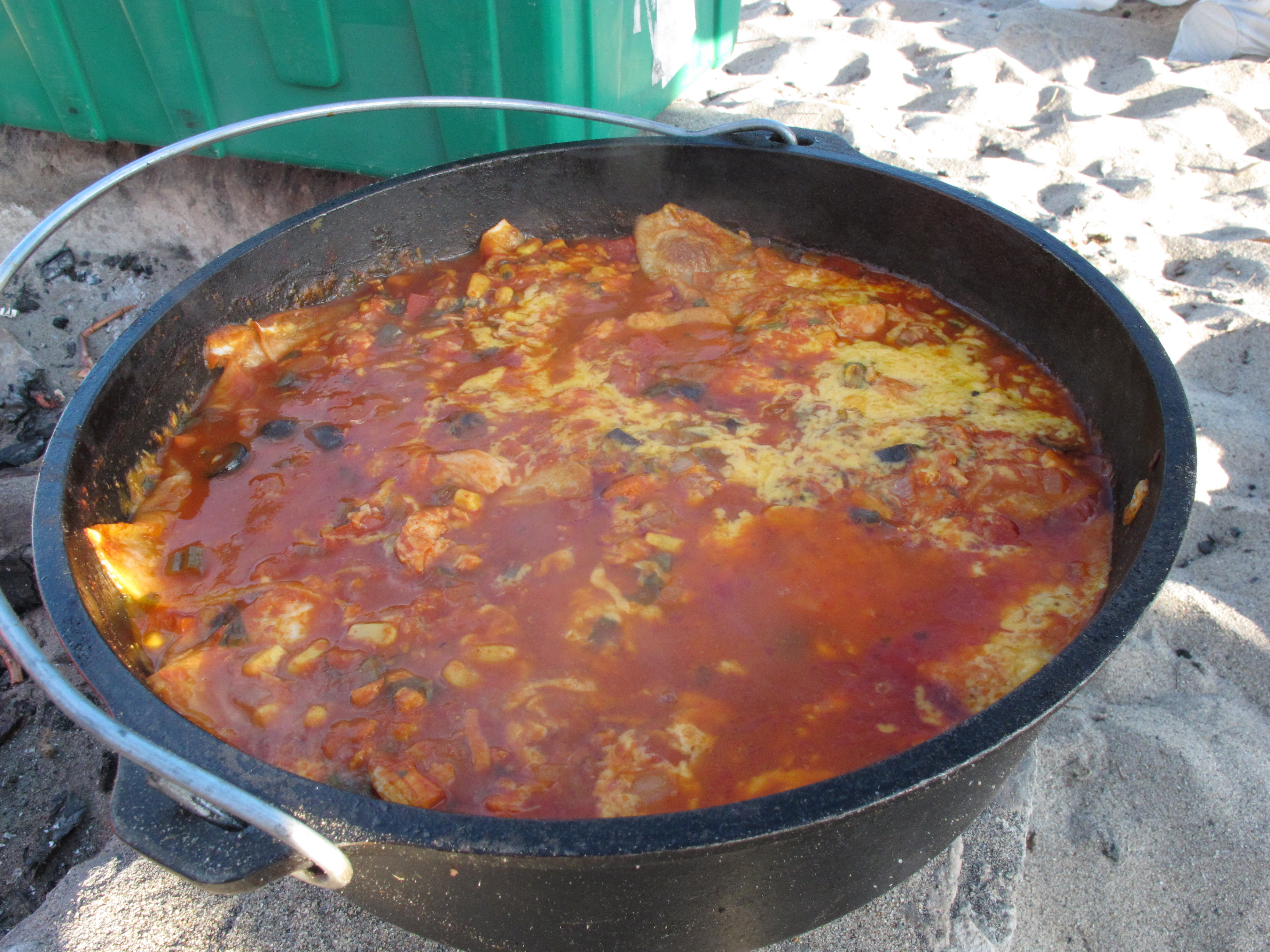 Dutch Oven Dinners Camping
 Dutch oven chicken enchiladas