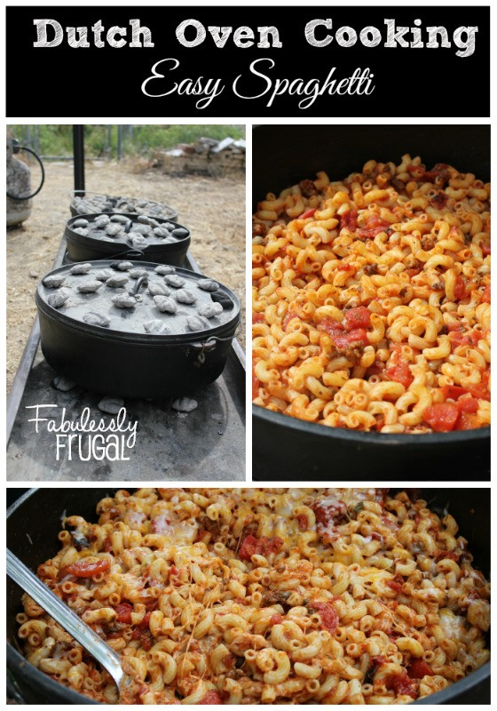 Dutch Oven Dinners For Camping
 Dutch Oven Spaghetti Fabulessly Frugal