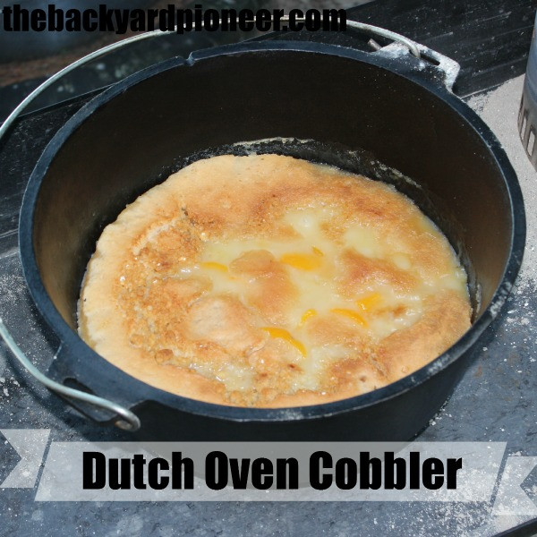 Dutch Oven Peach Cobbler Camping
 Dutch Oven Peach Cobbler The Backyard Pioneer
