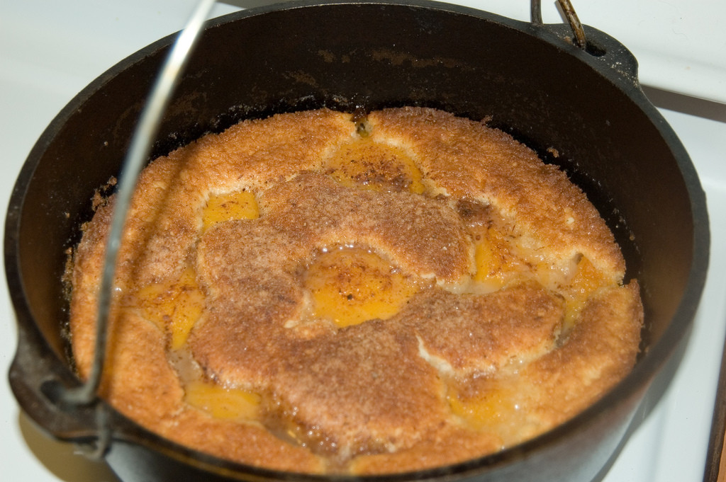 Dutch Oven Peach Cobbler Camping
 Bluegrass Adventures Dutch oven cooking one of the many