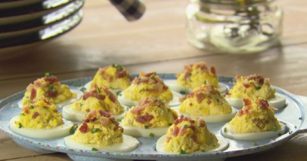 Easter Appetizers Food Network
 Sour Cream and Bacon Deviled Eggs Recipe