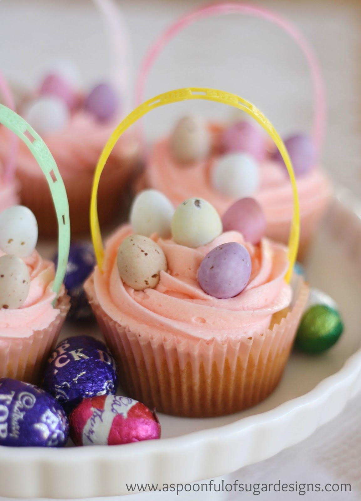 Easter Basket Cupcakes
 Easter Cupcakes A Spoonful of Sugar