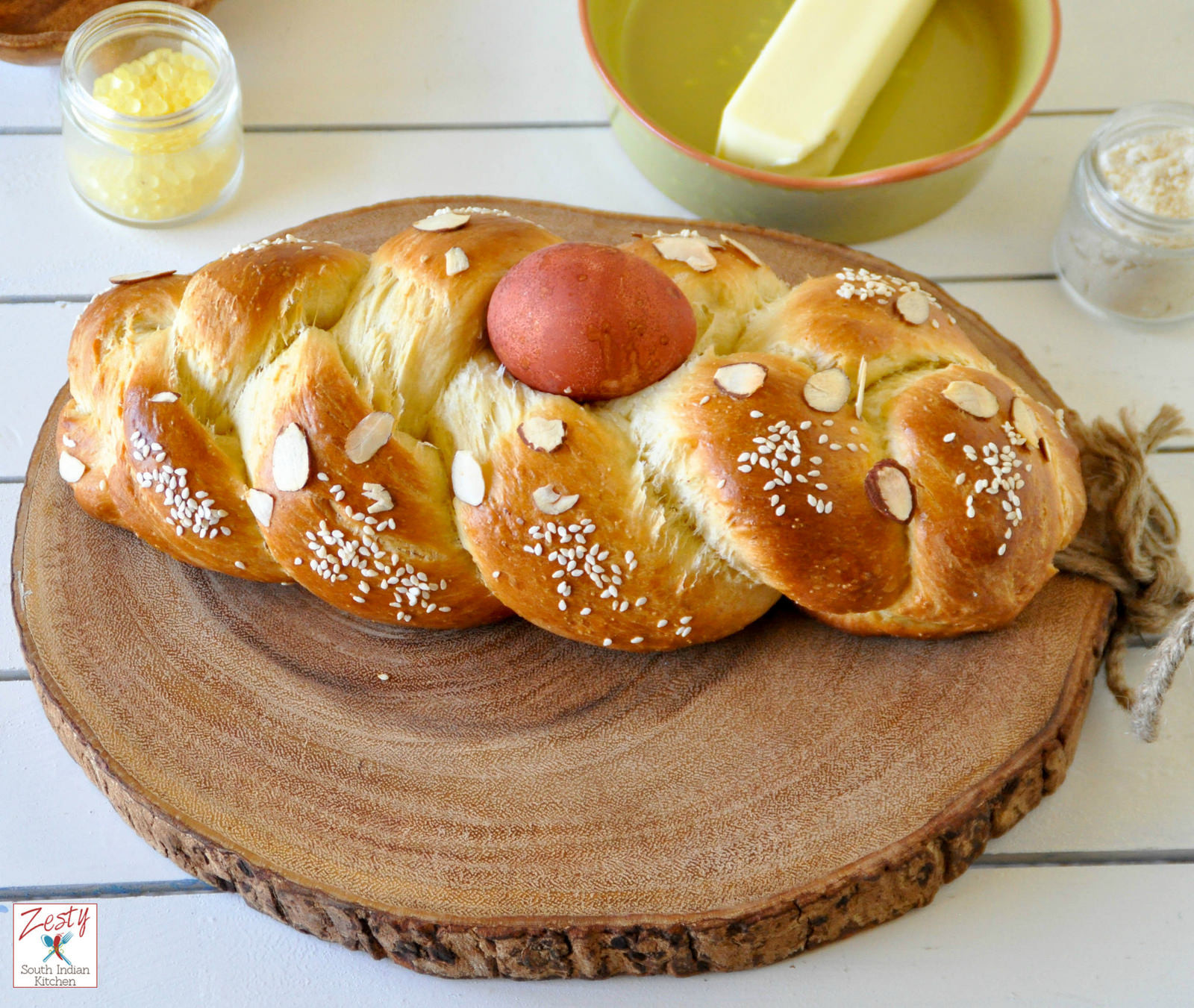 Easter Bread Greek
 Tsoureki Lampropsomo Greek Easter Bread