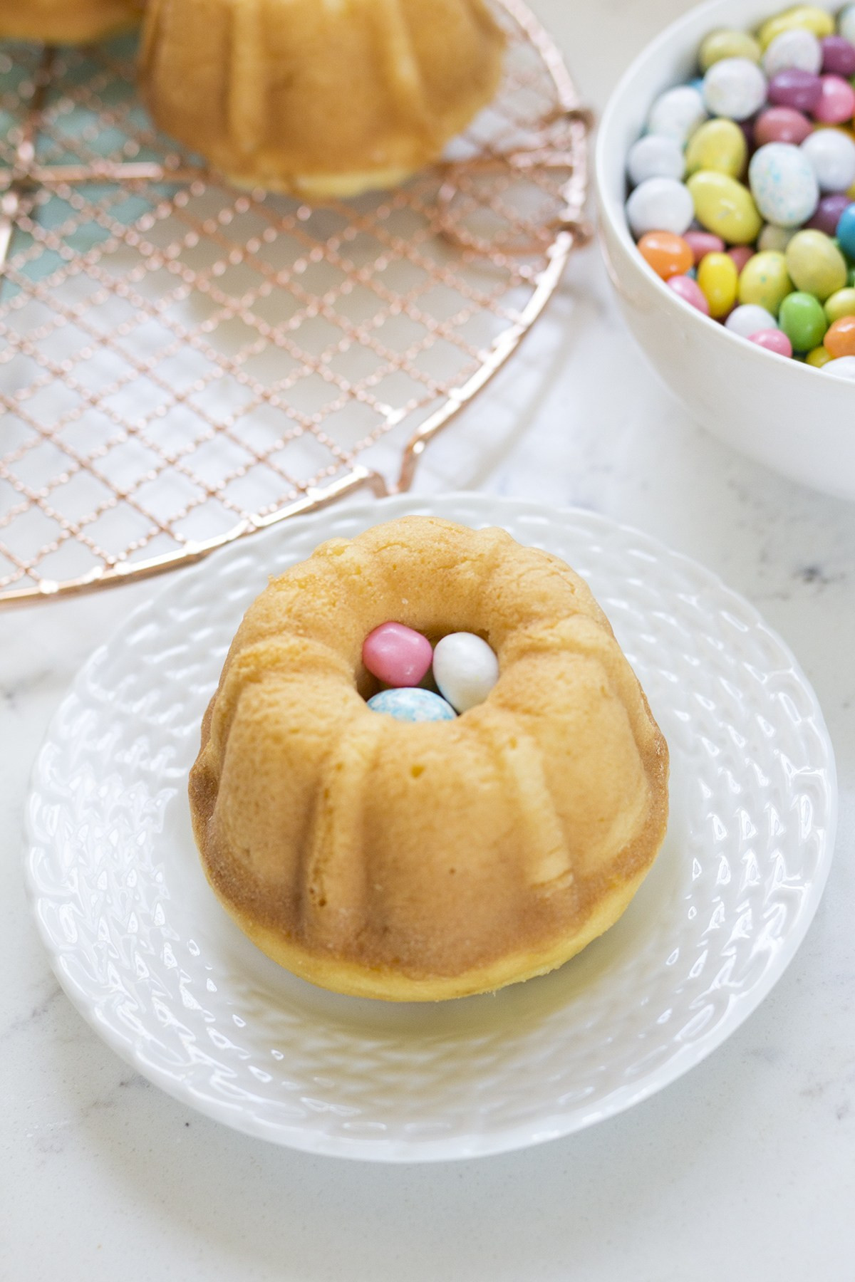 Easter Bundt Cake
 Surprise Inside Mini Easter Bundt Cakes Freutcake