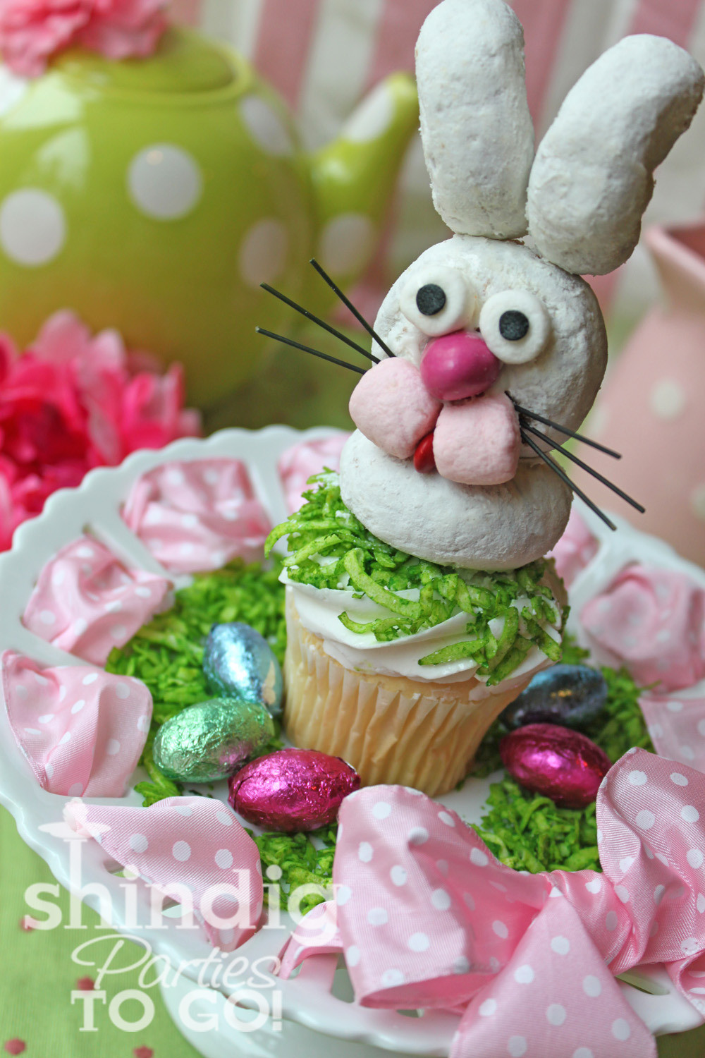 Easter Bunny Cupcakes
 Pams Party & Practical Tips Easter Bunny Cupcakes