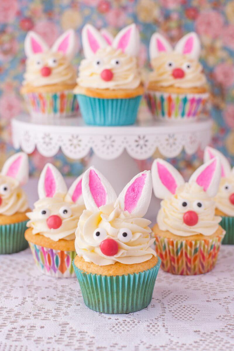 Easter Bunny Cupcakes
 Marshmallow Bunny Cupcakes for Easter Eating Richly