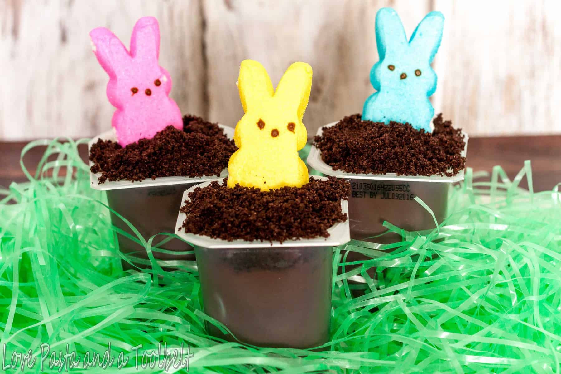 Easter Bunny Desserts
 Easter Bunny Hole Pudding Cups Love Pasta and a Tool Belt