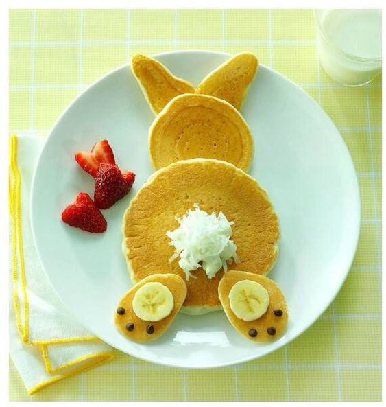 Easter Bunny Pancakes
 Stylebunny Idee creative per Pasqua decorazioni e cibo