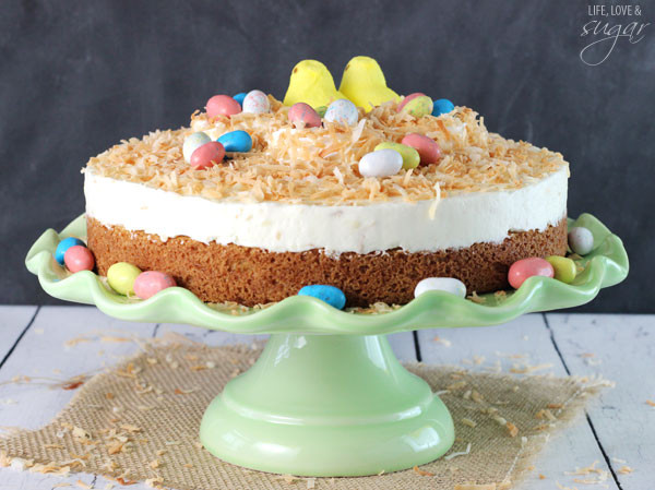 Easter Cheesecake Desserts the Best No Bake Coconut Caramel Nest Cookies Life Love and Sugar