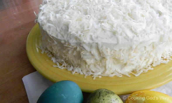 Easter Coconut Cake
 Easter Day Coconut Cake — Cooking God s Way