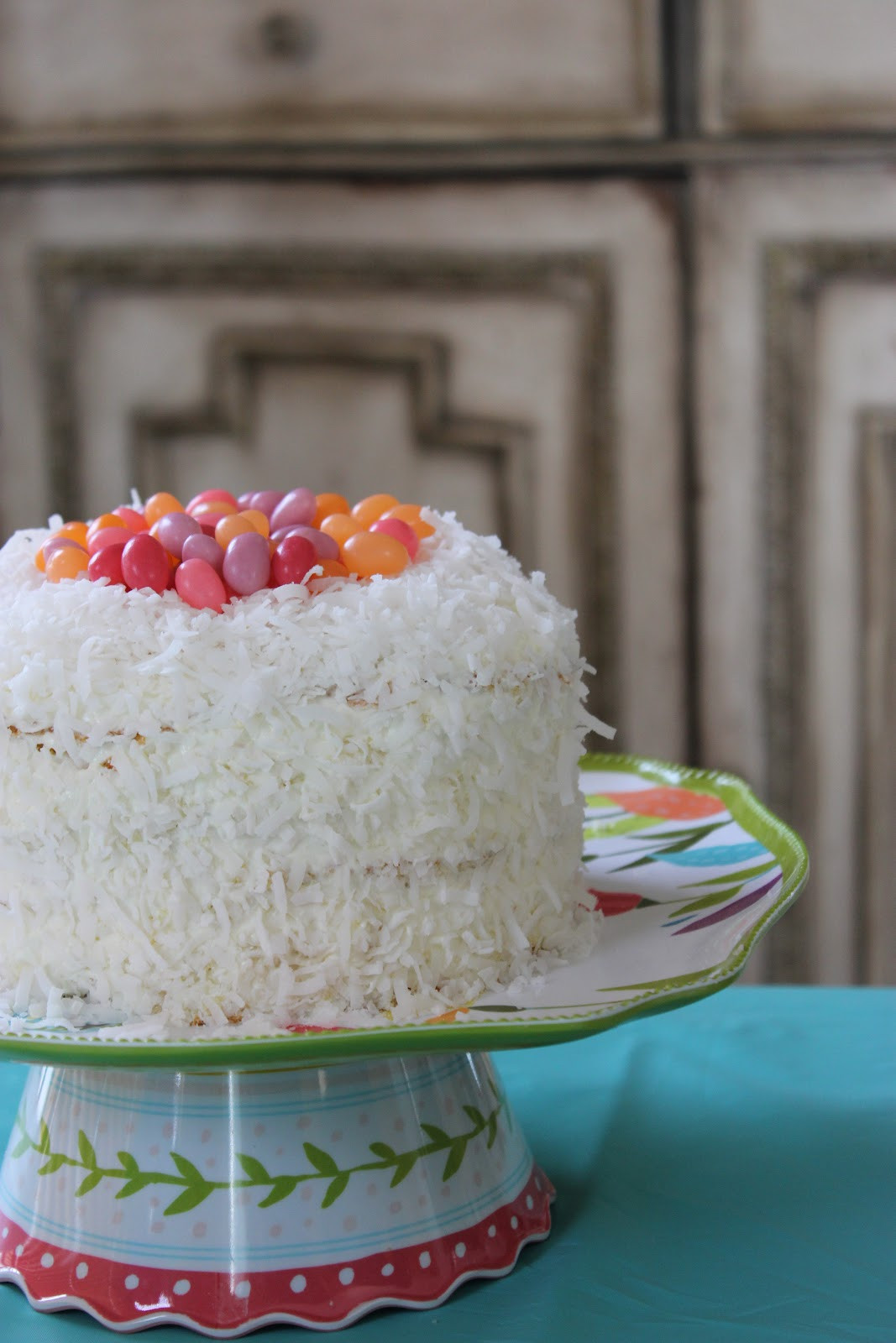 Easter Coconut Cake
 "Isabelle Thornton" Le Chateau des Fleurs Easter lemon