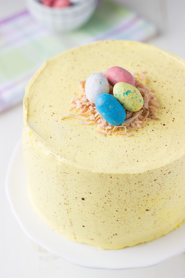 Easter Coconut Cake
 Coconut Lemon Layer Cake Easter Speckled Egg Cake