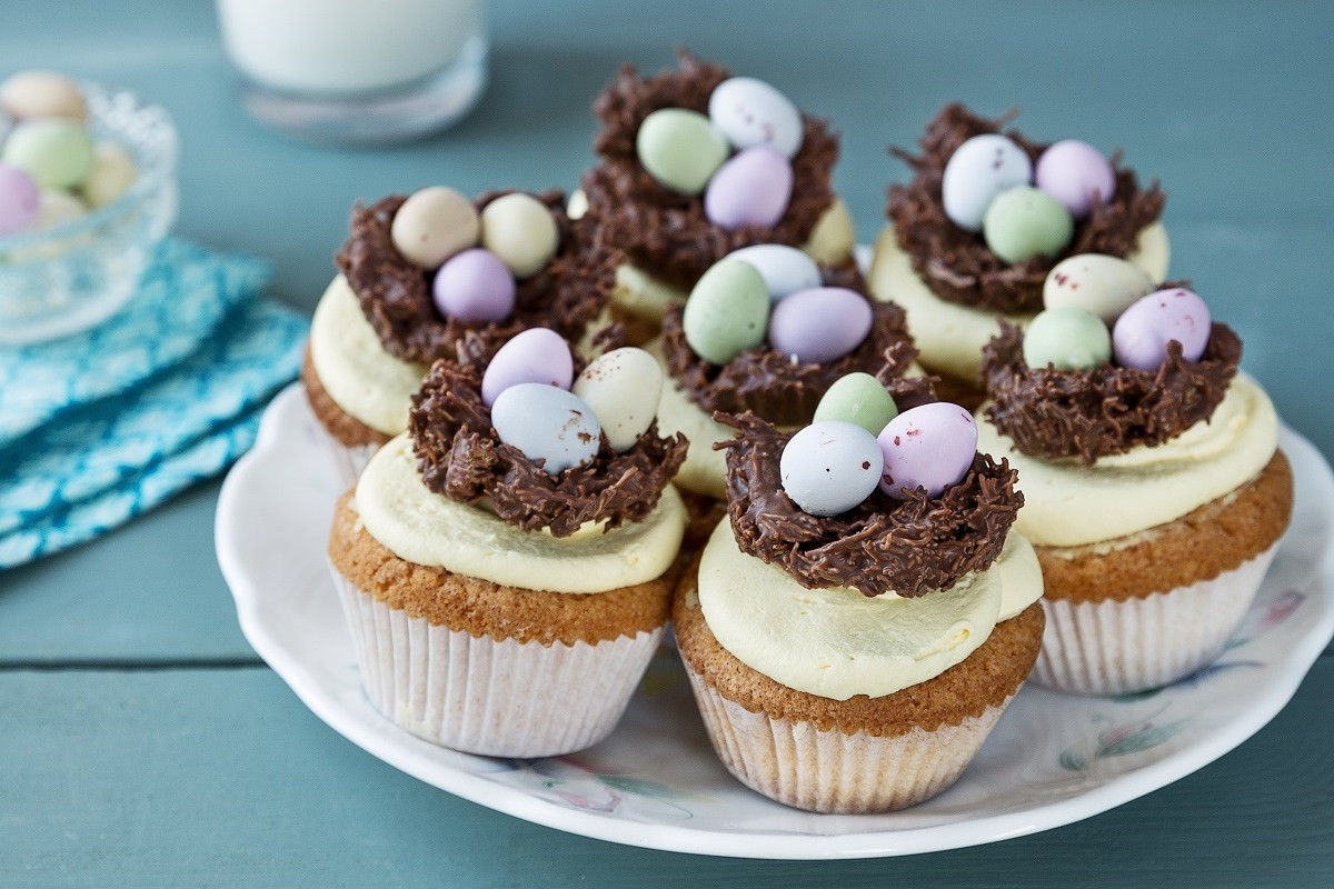 Easter Cupcakes Recipes
 Easter Cupcakes with Nests Recipe