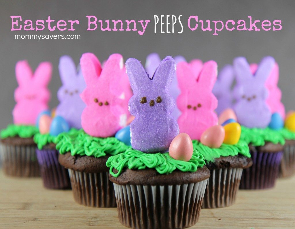 Easter Cupcakes with Peeps 20 Ideas for Easter Bunny Peeps Cupcakes Mommysavers