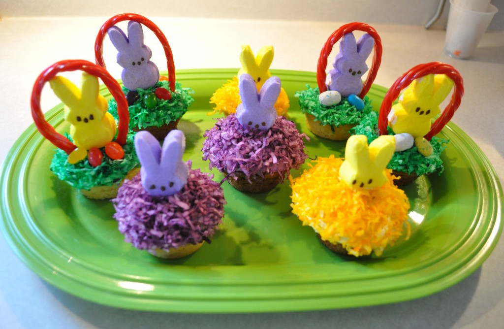 Easter Cupcakes With Peeps
 Marshmallow Peeps Treat Easter Bunny Cupcakes