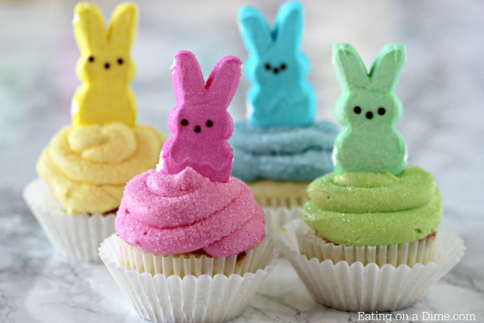 Easter Cupcakes With Peeps
 Peeps Cupcakes Easy Easter Cupcakes Easter Dessert Recipes