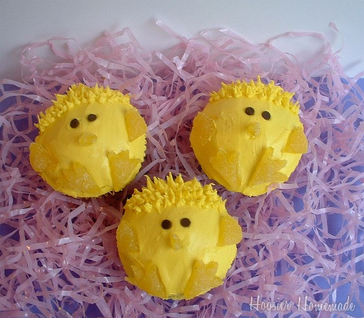 Easter Cupcakes With Peeps
 Peeps Cupcakes for Easter Cupcake Tuesday Hoosier Homemade