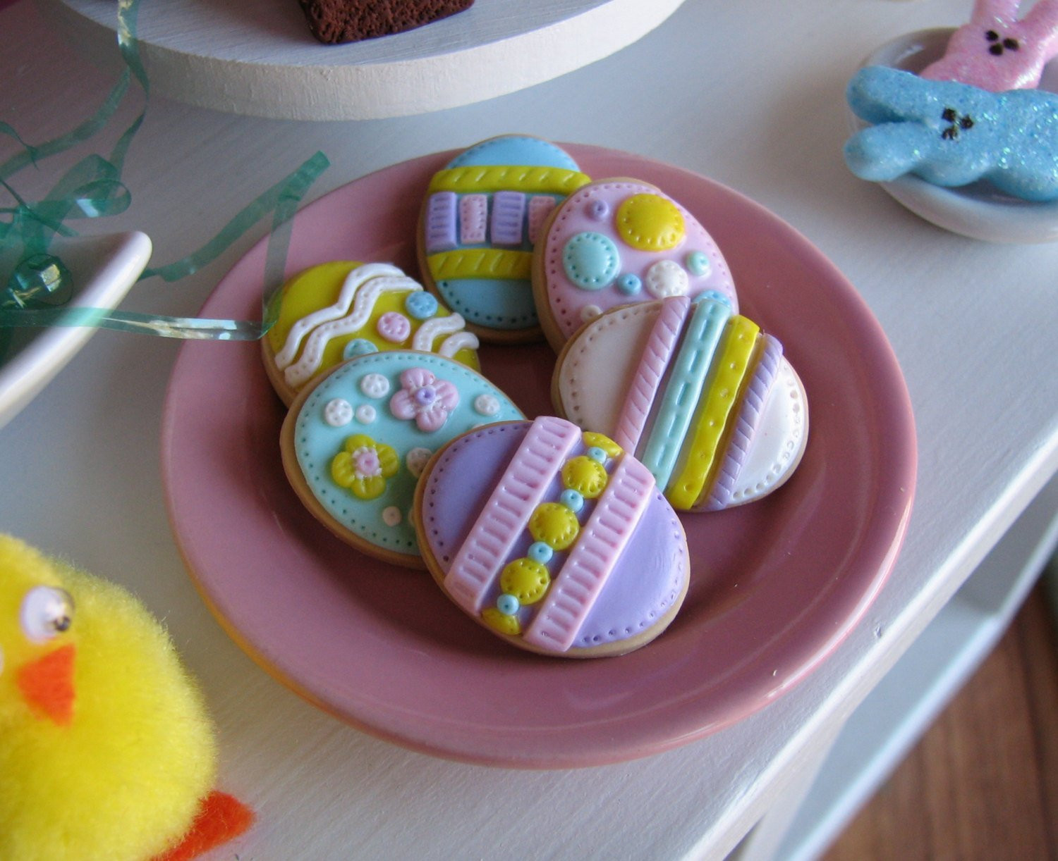 Easter Decorated Sugar Cookies
 Decorated Easter Egg Sugar Cookies sized for the American