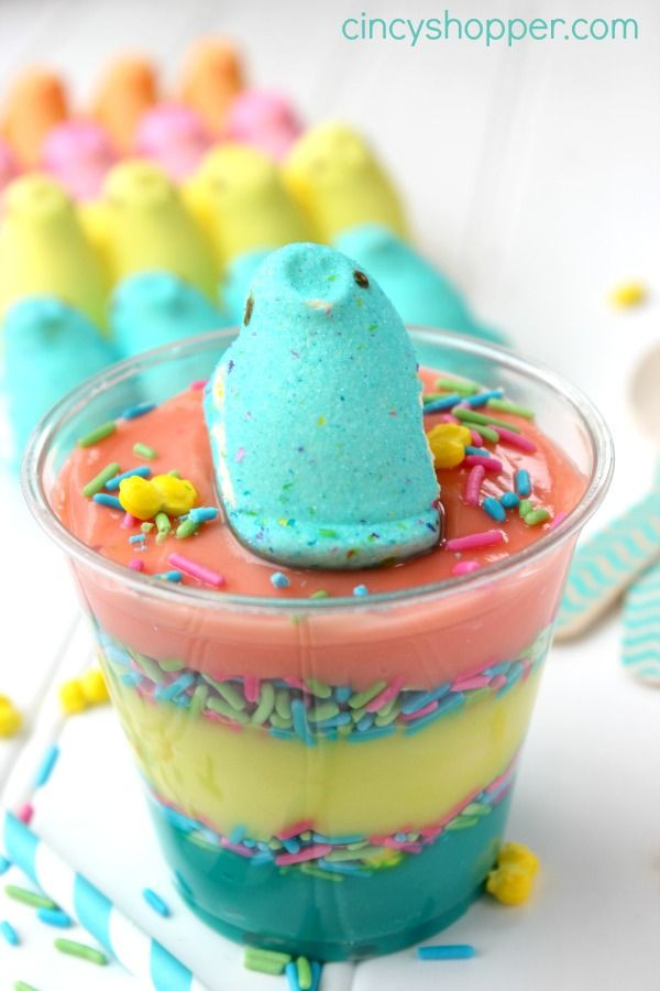 Easter Desserts With Peeps
 25 best ideas about Pudding Cups on Pinterest