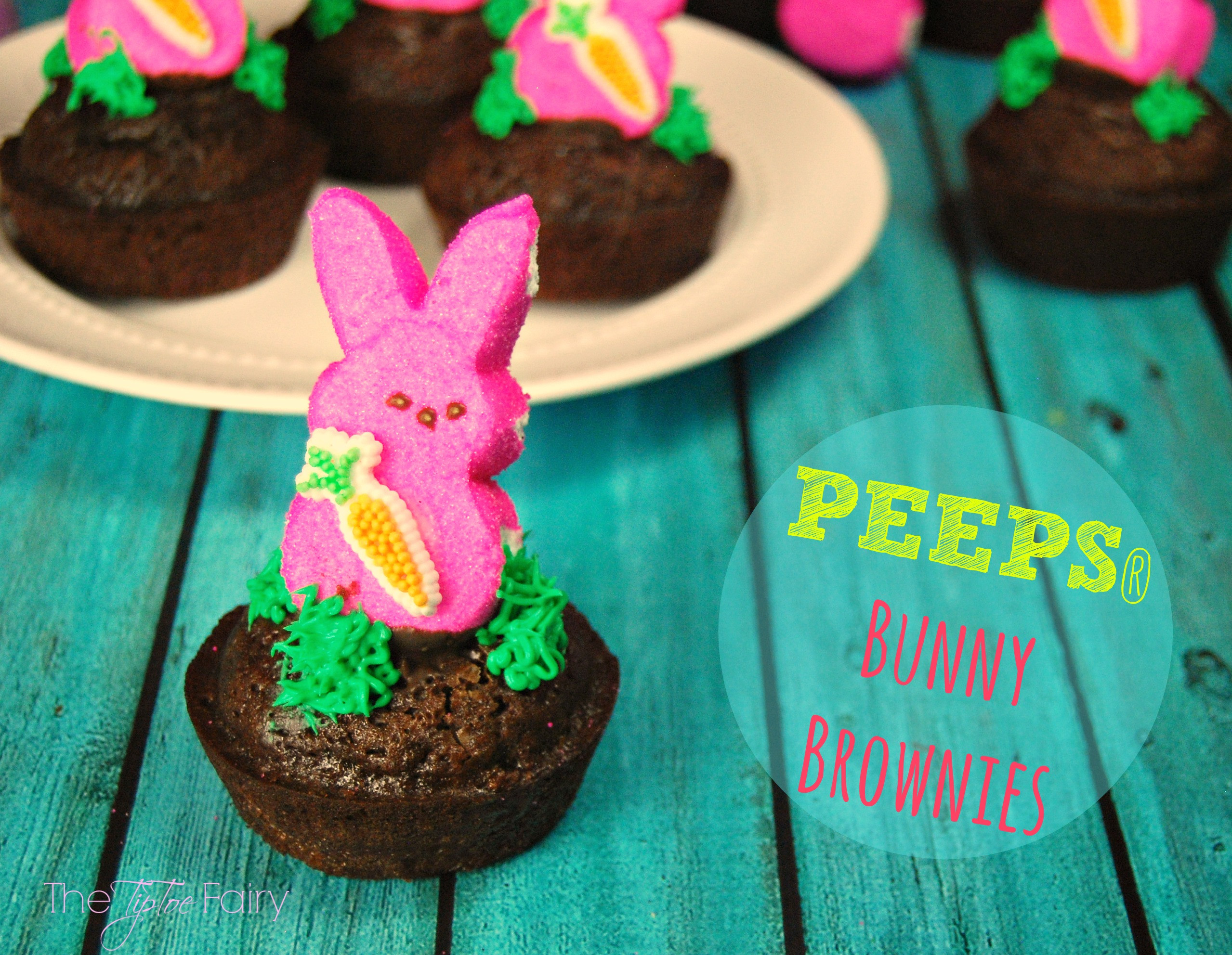 Easter Desserts With Peeps
 PEEPS Bunny Brownies