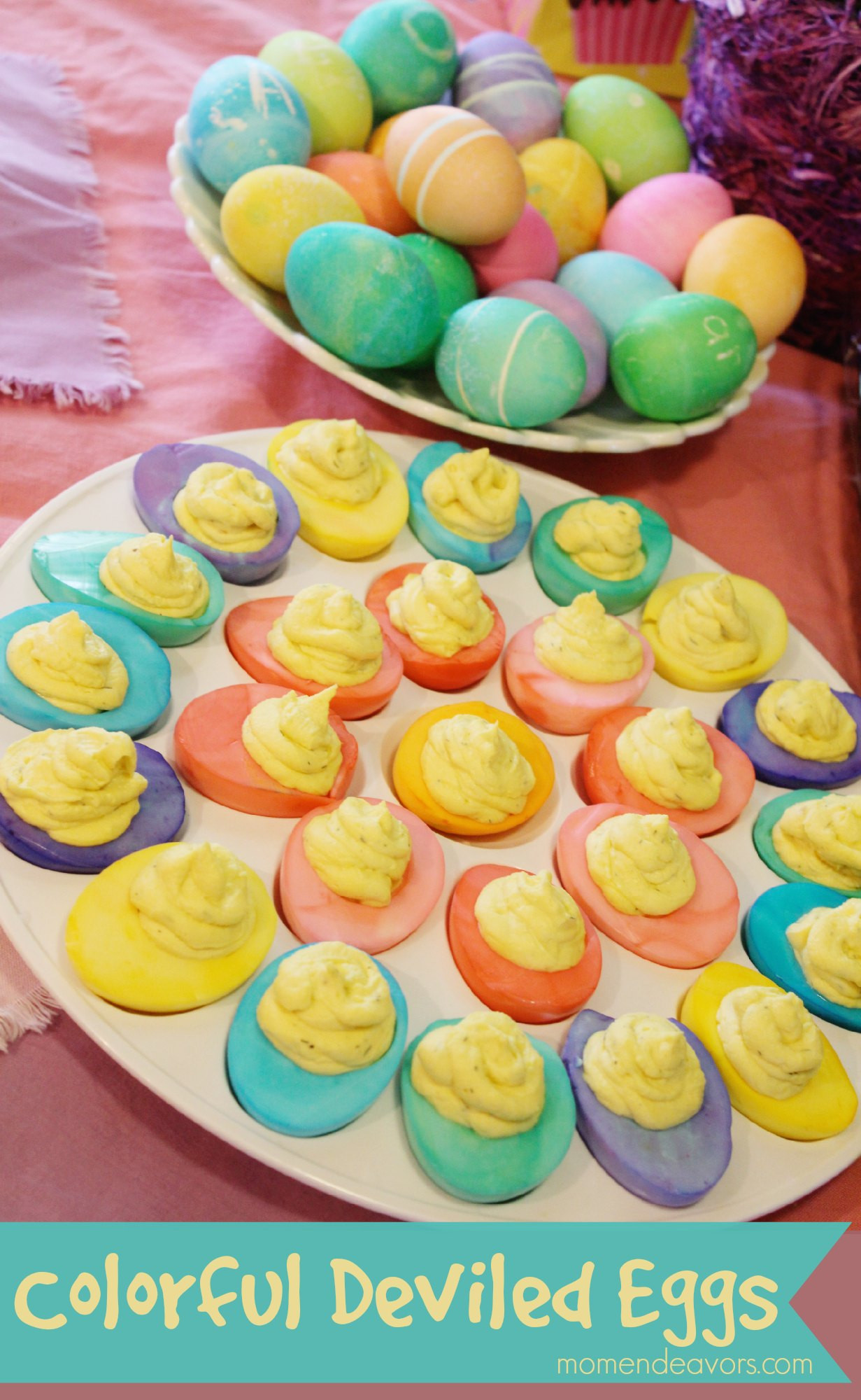 Easter Deviled Eggs
 Colorful Deviled Easter Eggs