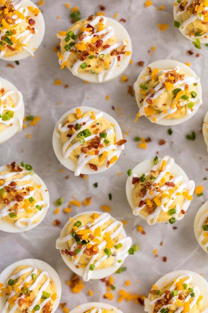 Easter Deviled Eggs
 Deviled Egg Recipe Loaded Deviled Eggs The Cookie Rookie