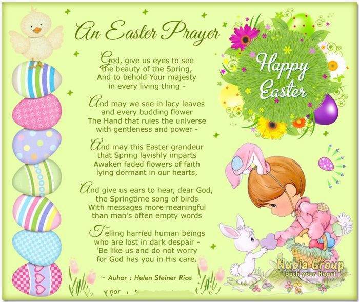 Easter Dinner Blessing
 25 best ideas about Easter poems on Pinterest