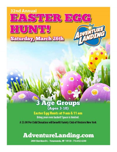 Easter Dinner Buffalo Ny
 Easter Egg Hunt at Adventure Landing