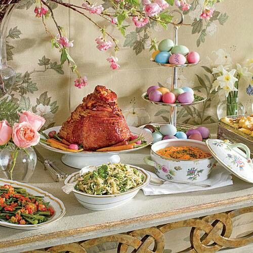 Easter Dinner For One
 Easter dinner He has Risen Easter ideas