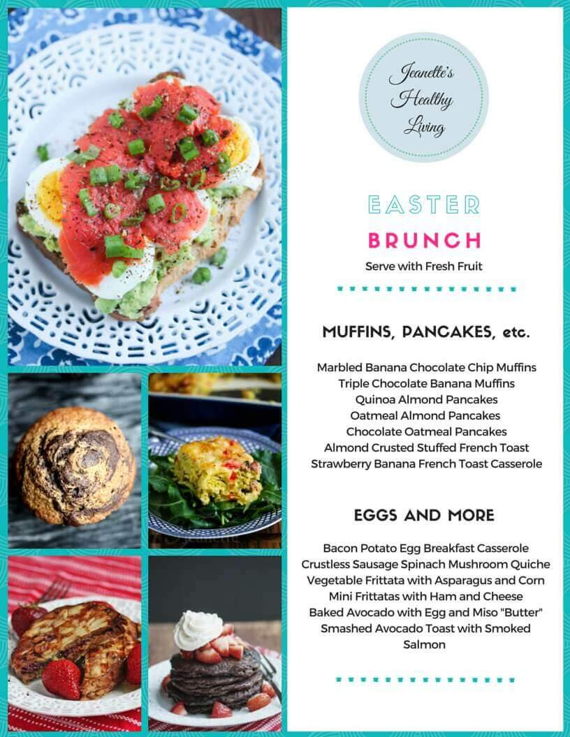 Easter Dinner Menu For A Crowd
 Gluten Free Easter Brunch Menu Jeanette s Healthy Living