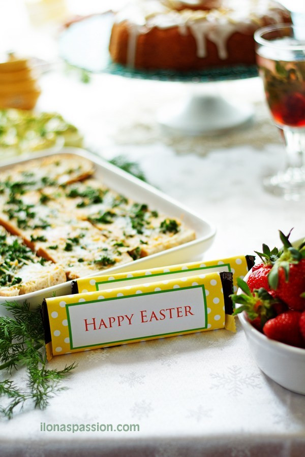 Easter Dinner Menu Ideas And Recipes
 Free Printable Easter Chocolate Bar Wrapper Ilona s Passion