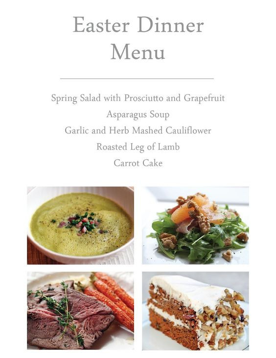 Easter Dinner Menus And Recipes
 Easter Dinner ideas THIS THE WHOLE THING Salad with