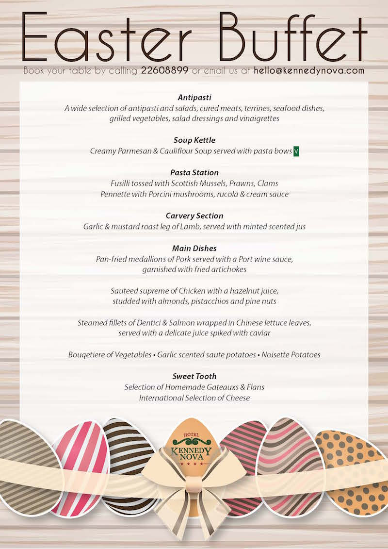 Easter Dinner Menus
 Easter Lunch Menu – Download