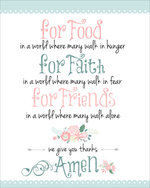 Easter Dinner Prayer
 Dinner Prayer Free Printable How to Nest for Less™