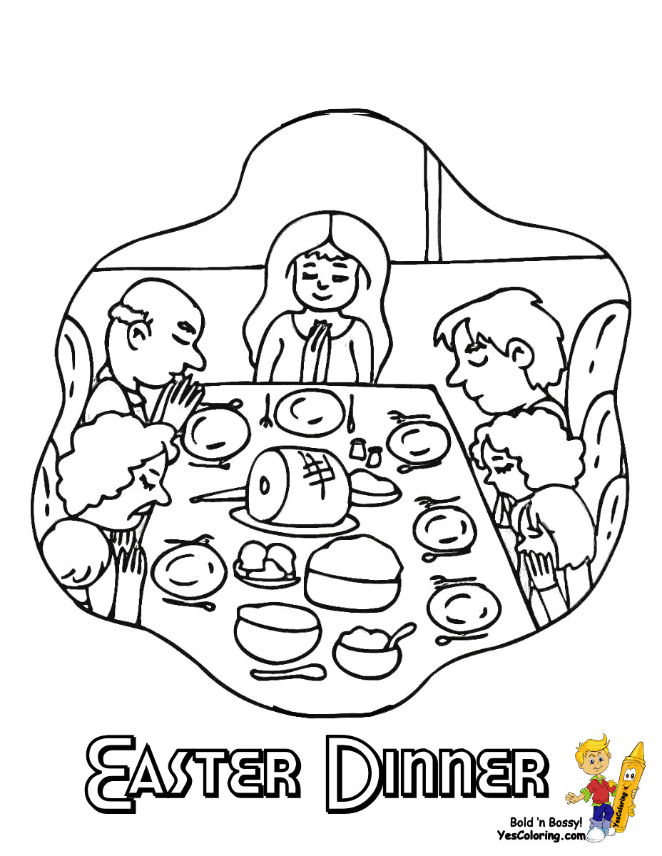 Easter Dinner Prayer Family
 Festive Easter Coloring Easter Activities Free