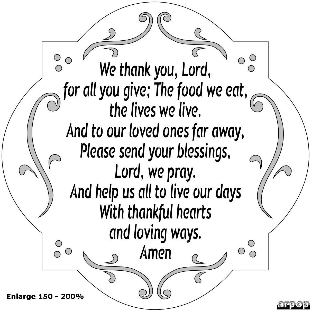 Easter Dinner Prayer
 A Thanksgiving Prayer Crafts Pinterest