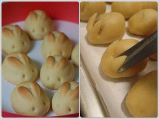 Easter Dinner Rolls
 Easter Bunny Shaped Rolls