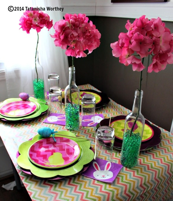 Easter Dinner Table Decorations
 Frugal Easter Table Decor Ideas