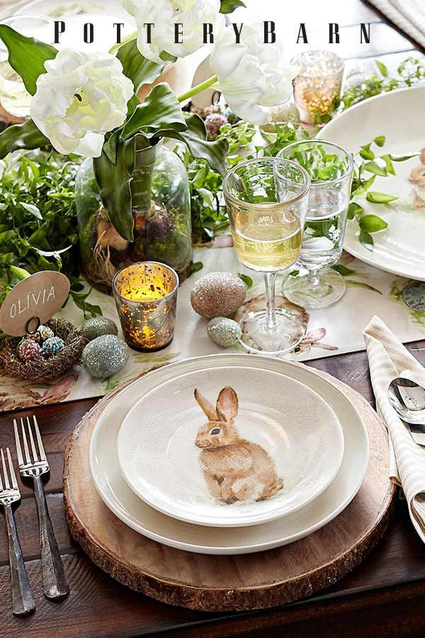 Easter Dinner Table Settings
 1000 images about Easter & Spring Tablescapes on