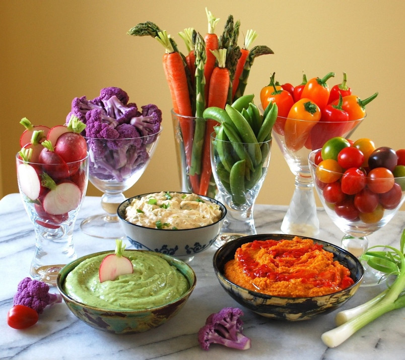 Easter Dinner Vegetables
 Eric Akis Lighten up with veggies ’n’ dip