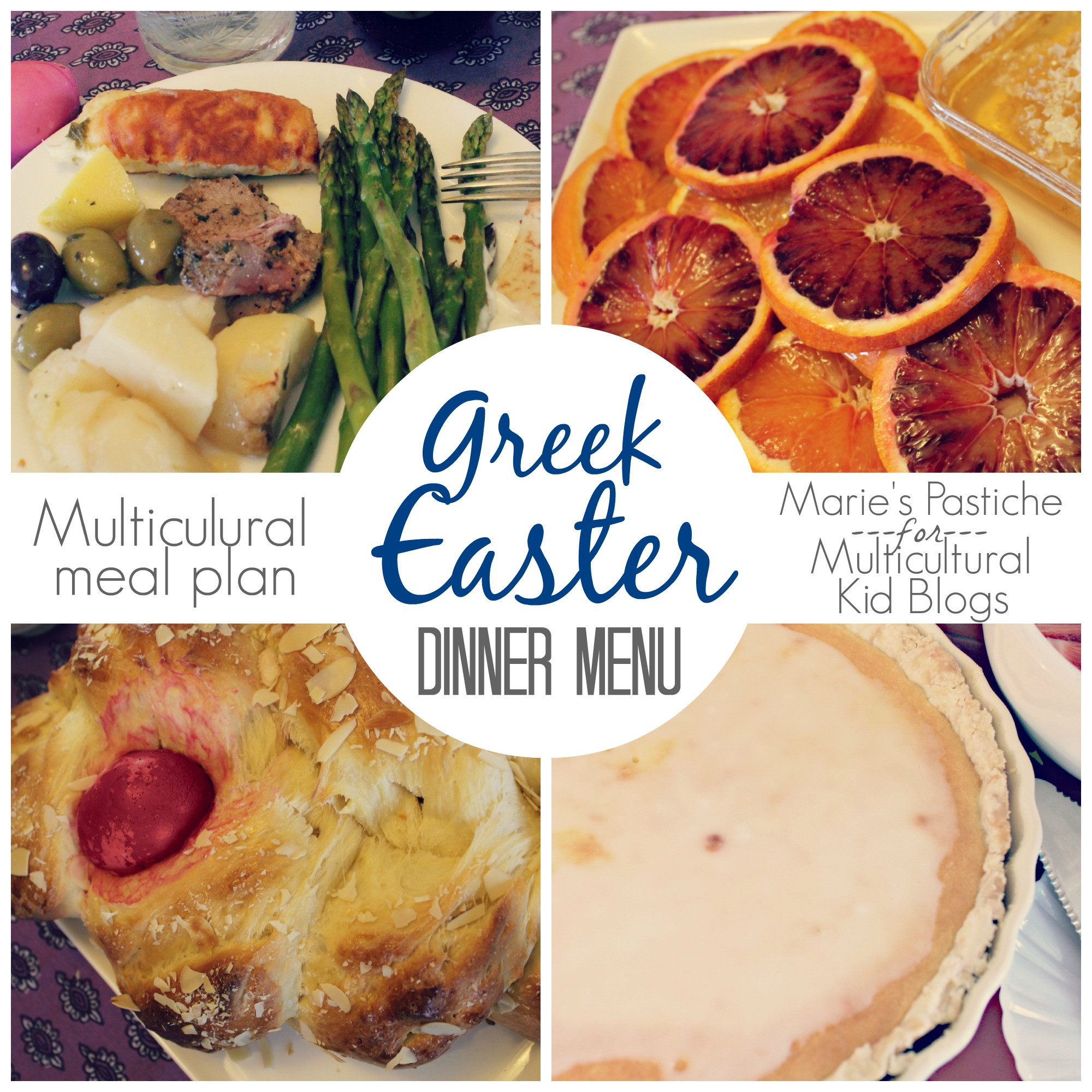 Easter Dinners Menu
 Multicultural Meal Plan Greek Easter Menu Marie s