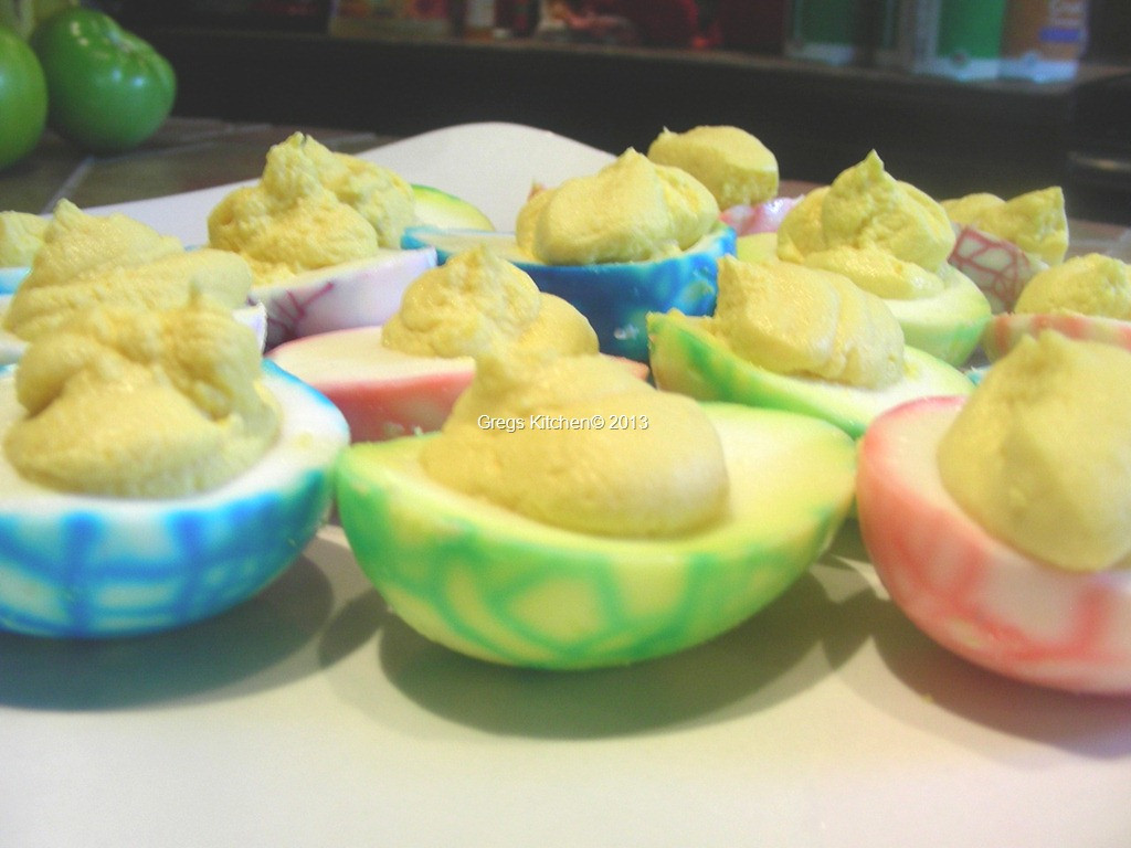 Easter Egg Deviled Eggs
 Easter Egg Deviled Eggs