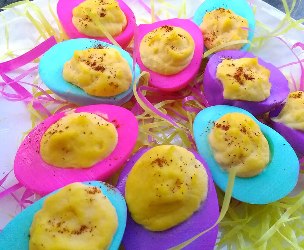 Easter Egg Deviled Eggs
 easter deviled eggs