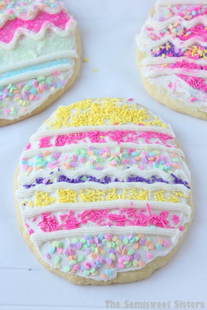 Easter Egg Sugar Cookies
 Giant Easter Egg Sugar Cookies