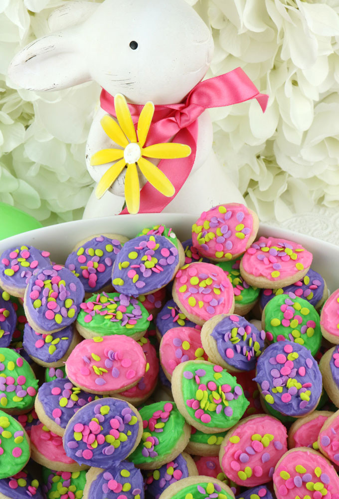 Easter Egg Sugar Cookies
 Easter Egg Sugar Cookie Bites Two Sisters