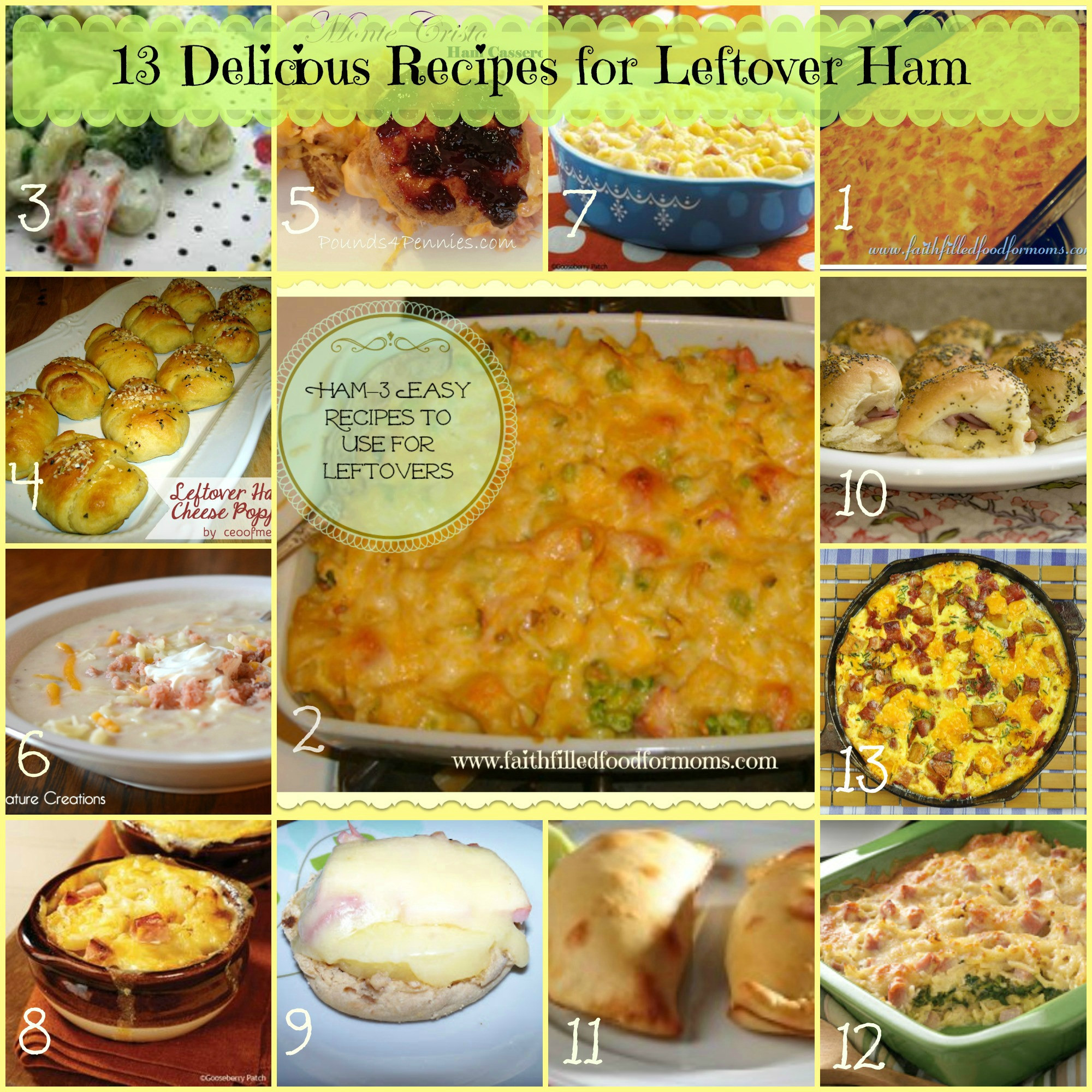 Easter Ham Leftovers Recipes
 13 Delicious Recipes For Leftover Ham • Faith Filled Food