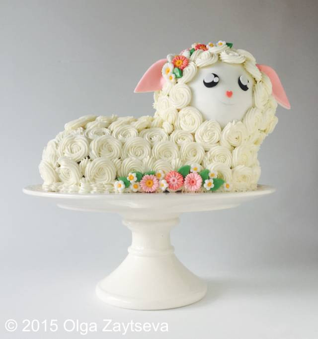 Easter Lamb Cake Mold
 Cakes from Wilton Lamb mold pan 1 How to make an Easter