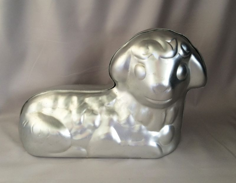 Easter Lamb Cake Mold
 1972 Wilton Little Lamb Cake Pan Mold 3D Stand Up